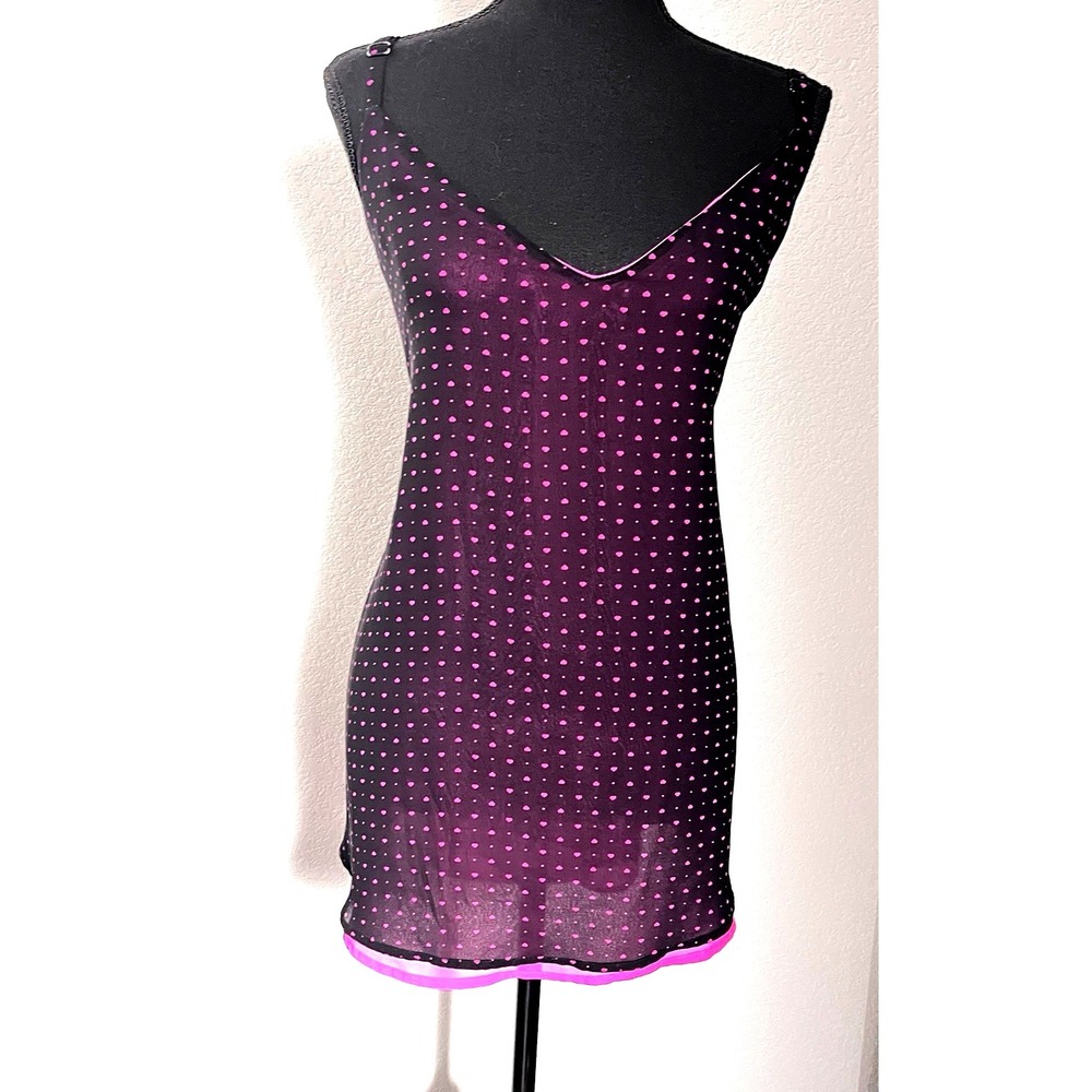 Torrid‎ Black Pink Heart Print Chiffon Swing Cami Top Plus Size 4